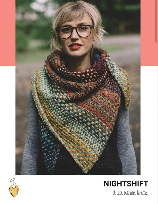 Knitting the Nightshift Shawl:September and October Knit Along